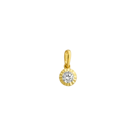 FINE Anhänger 585/- gelbgold Zirkonia