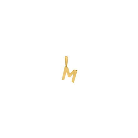FINE Anhänger Buchstabe M 585/- gelbgold