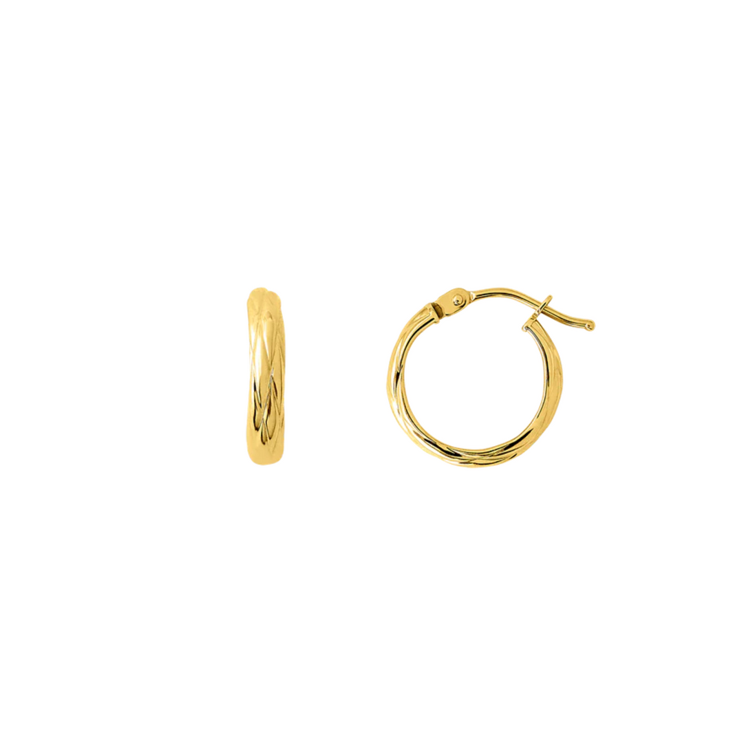 FINE Creolen 585/- gelbgold