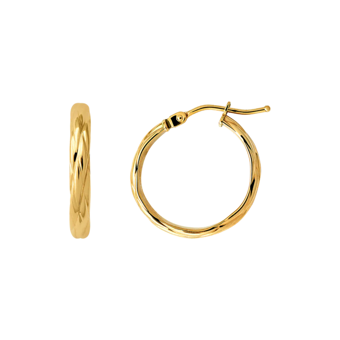 FINE Creolen 585/- gelbgold