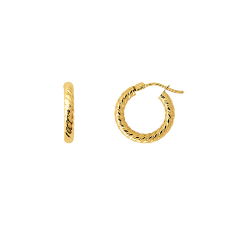 FINE Basic Creolen 585/- gelbgold