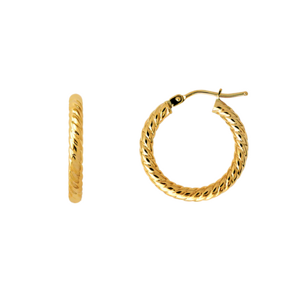 FINE Creolen 585/- gelbgold