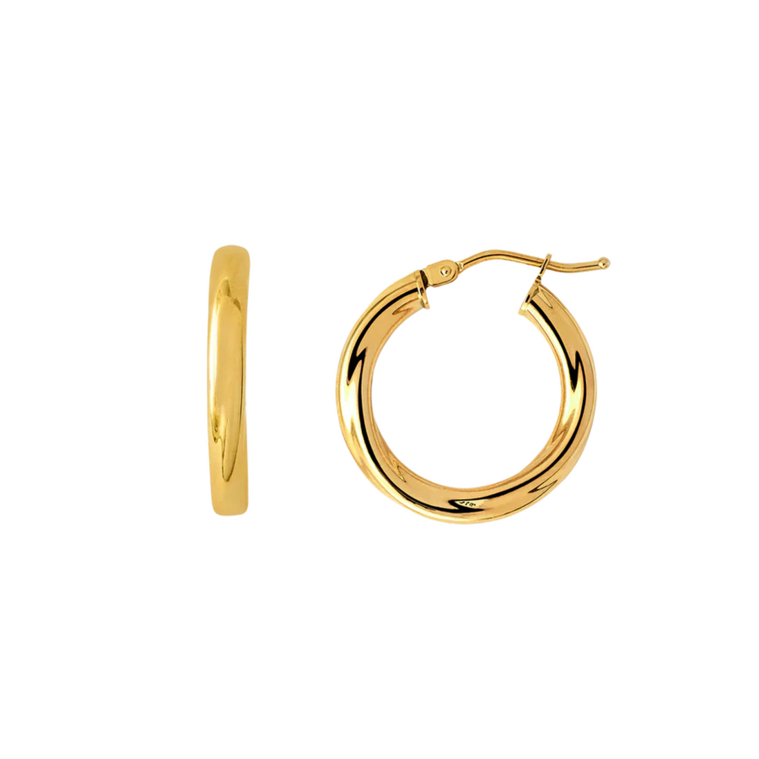 FINE Creolen 585/- gelbgold