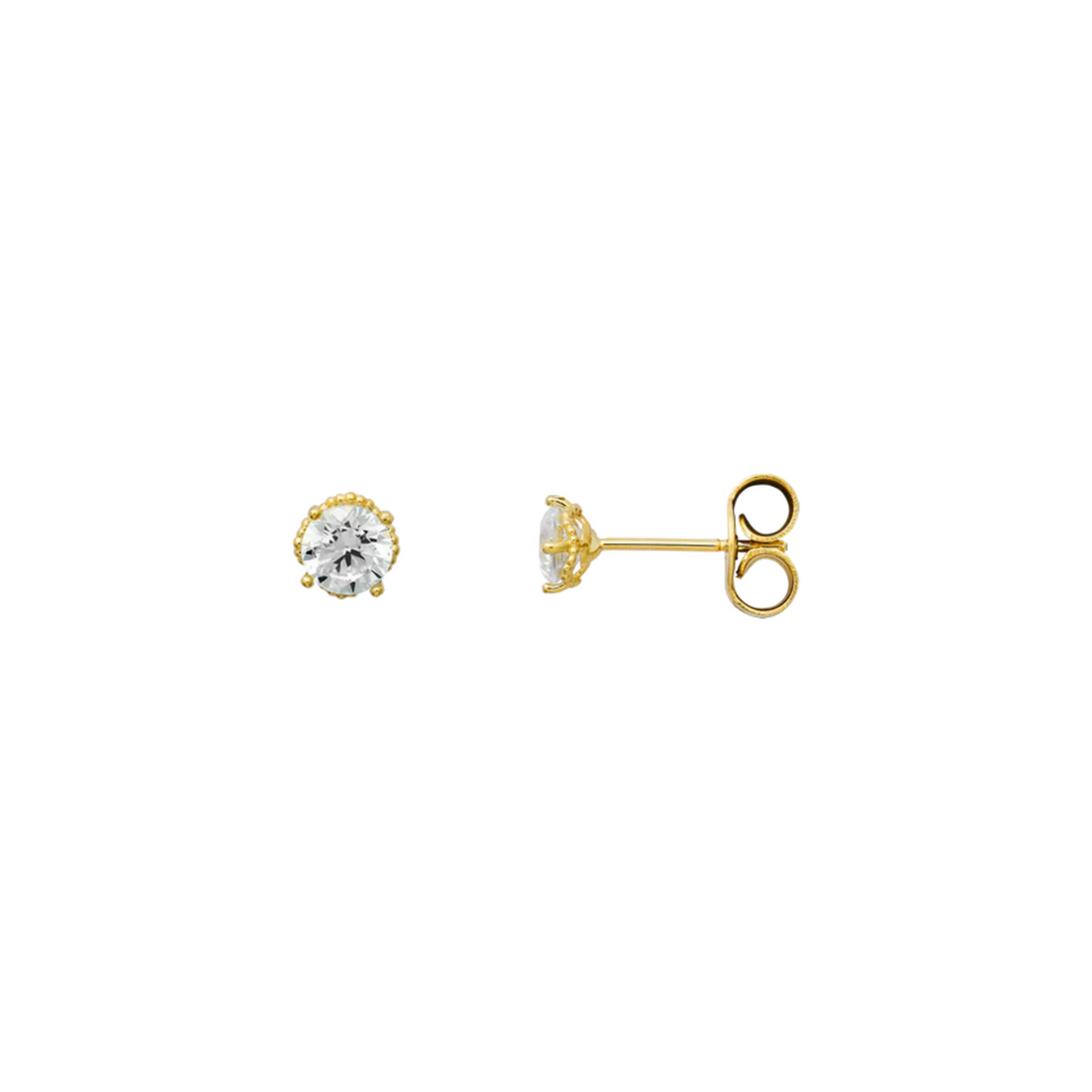 FINE Ohrstecker 585/- gelbgold Zirkonia