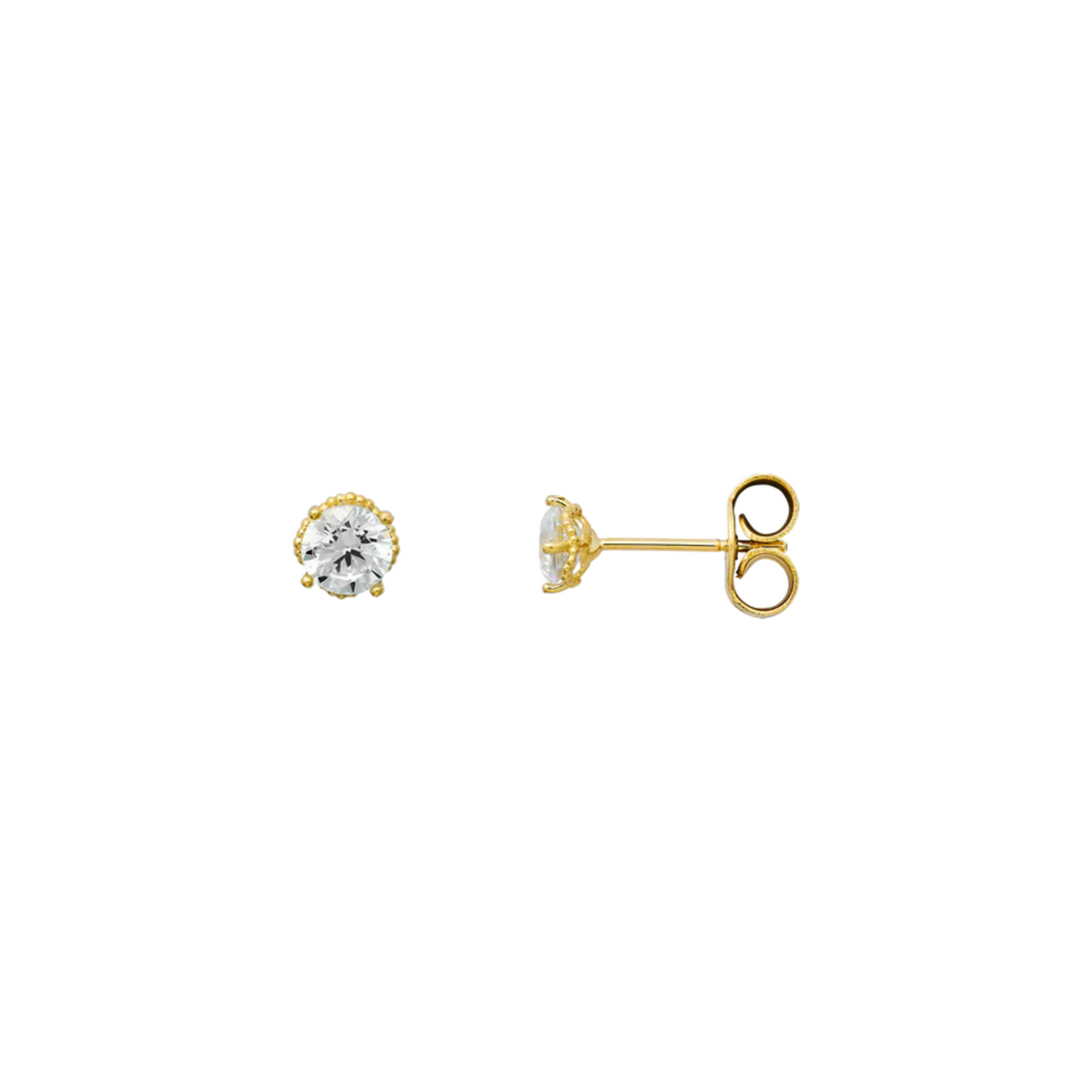 FINE Ohrstecker 585/- gelbgold Zirkonia