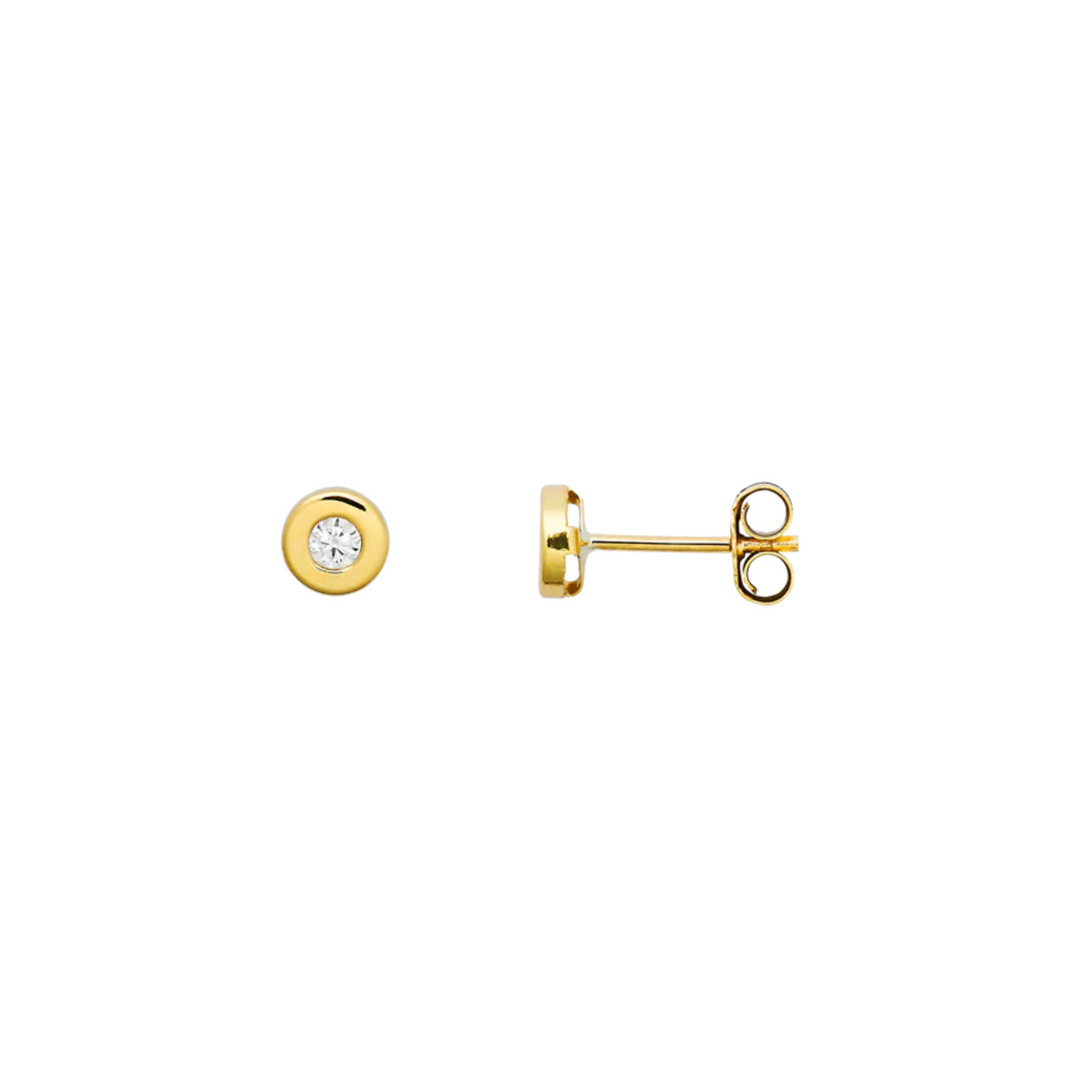 FINE Ohrstecker 585/- gelbgold Zirkonia
