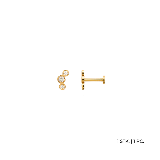 FINE Piercing "Curve" 585