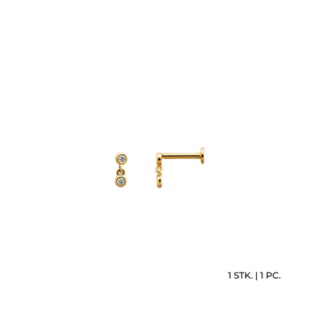 FINE Piercing "Droplet" 585