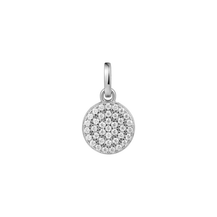 Anhänger "Poppy Glitz" silberfarben