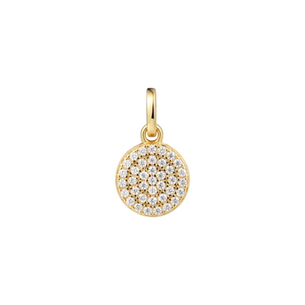 Anhänger "Poppy Glitz" vergoldet