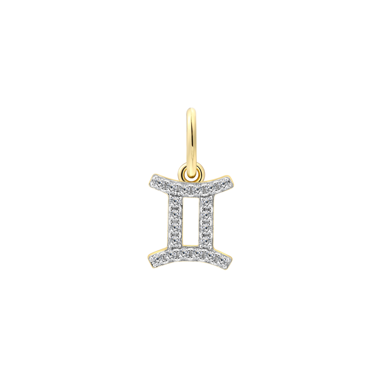 Charm-Anhänger Sternzeichen ZWILLING vergoldet XS10462