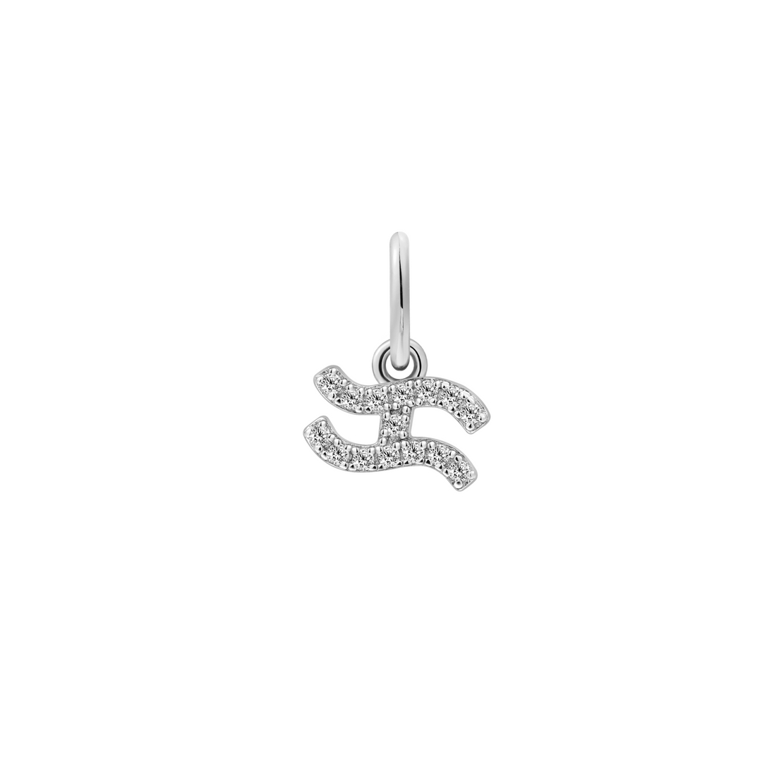 Charm-Anhänger Sternzeichen WASSERMANN silber