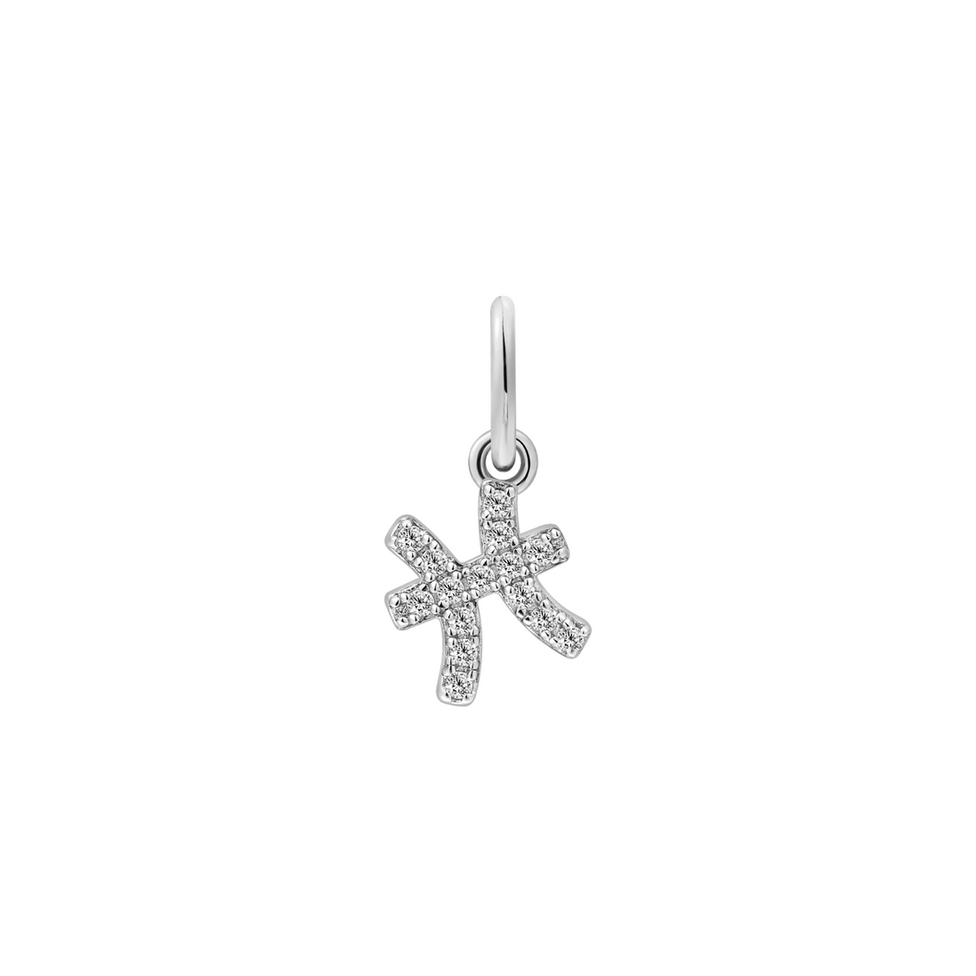 Charm-Anhänger Sternzeichen FISCHE silber