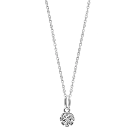 PURE ESSENTIALS Halskette Zirkonia Silber