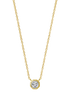 Halskette mit Anhänger goldfarben Zirkonia
