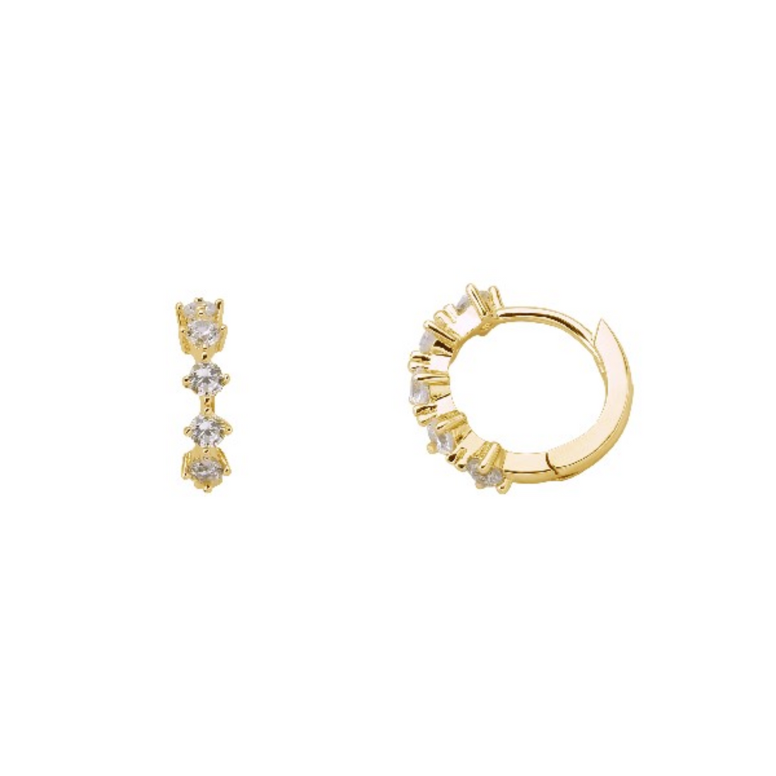 Creolen Damen "Crush" goldfarben
