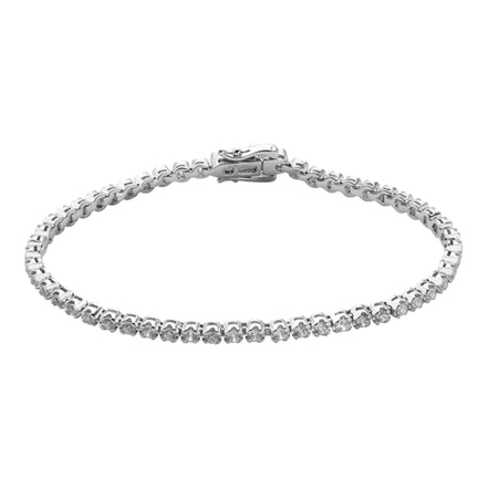 Armband Damen "Glow" Zirkonia silberfarben