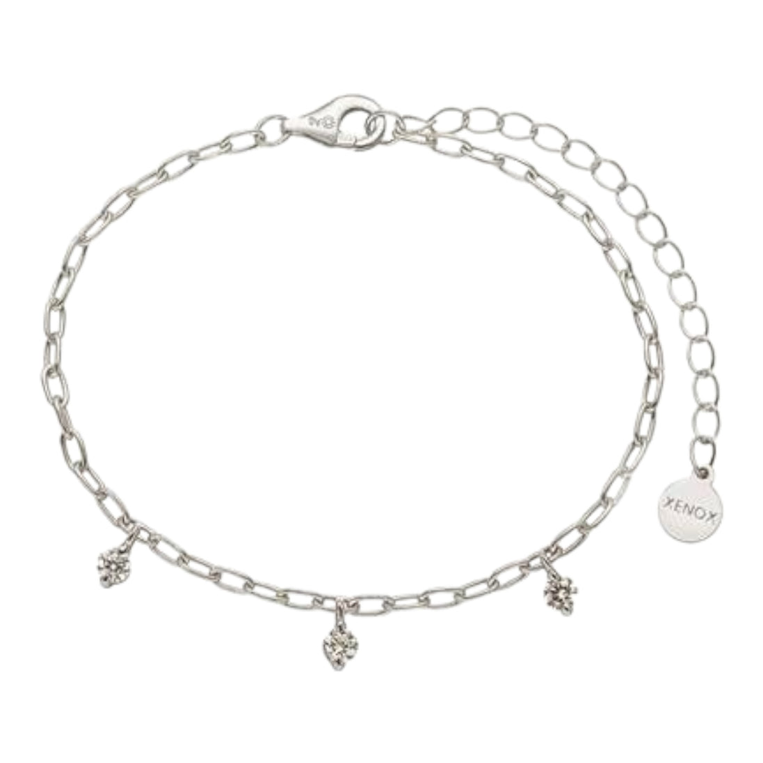 Armband Damen "Tropical" silberfarben, Zirkonia