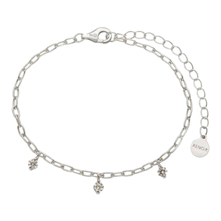 Armband Damen "Tropical" silberfarben, Zirkonia
