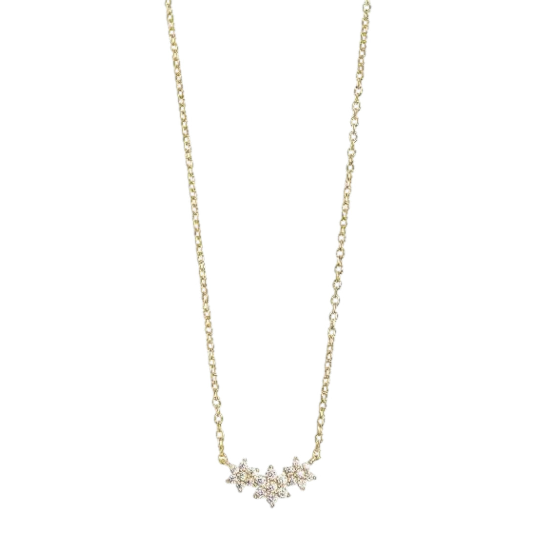 Kette Damen "Midnight" Silber vergoldet mit Zirkonia X