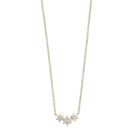 Kette Damen "Midnight" Silber vergoldet mit Zirkonia X