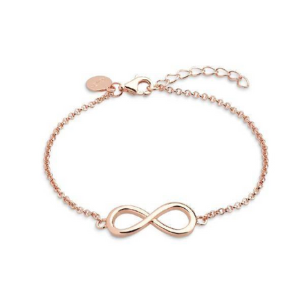 Armband Damen "Infinity" Silber rosèvergoldet