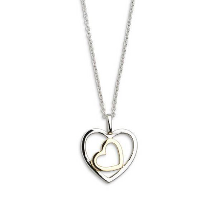 Kette Damen "Love Story" Silber vergoldet