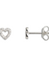 Ohrstecker Damen "Love Story" silberfarben