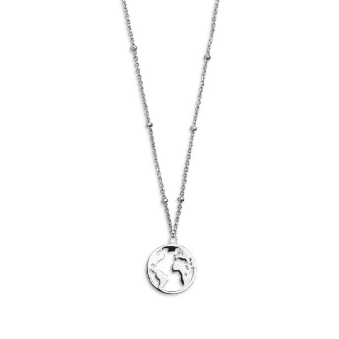 Kette Damen "Wanderlust" silberfarben
