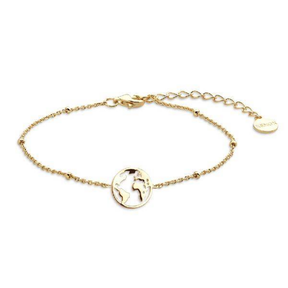 Armband Damen "Wanderlust" Silber vergoldet