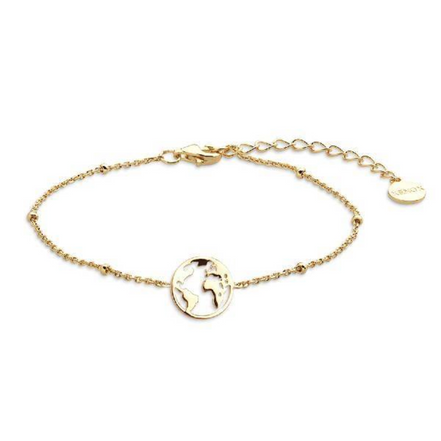 Armband Damen "Wanderlust" Silber vergoldet