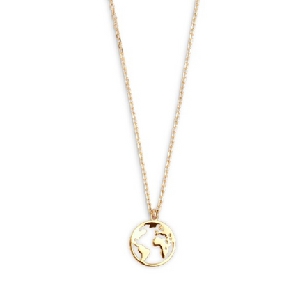 Kette Damen "Wanderlust" goldfarben