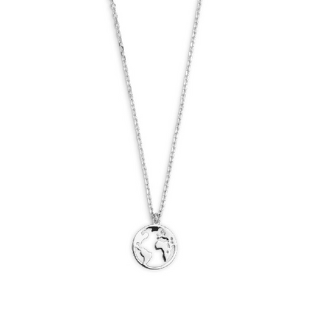 Kette Damen "Wanderlust" silberfarben