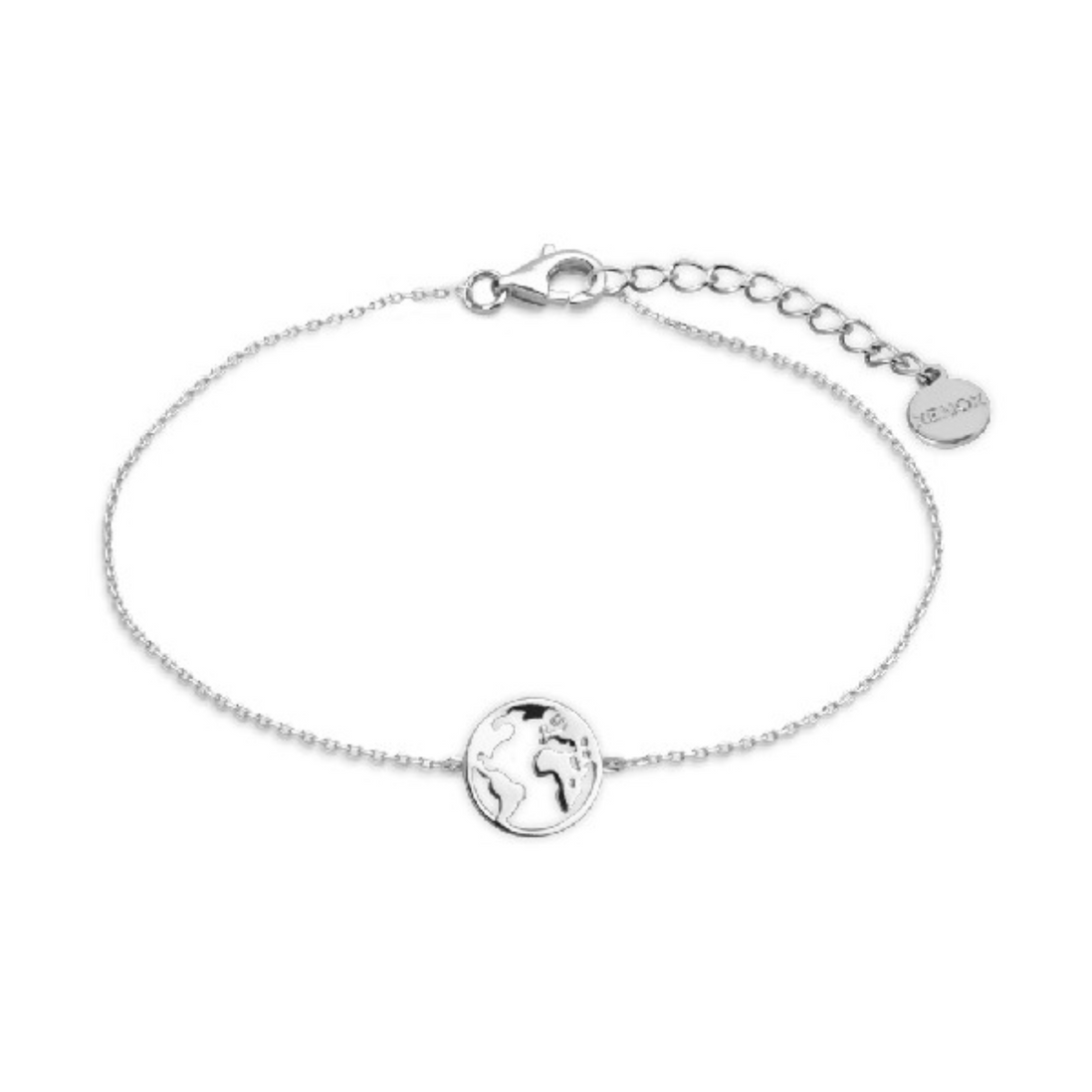 Armband Damen "Wanderlust" silberfarben