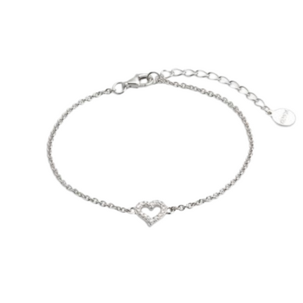 Armband Damen "Love Story" Silber