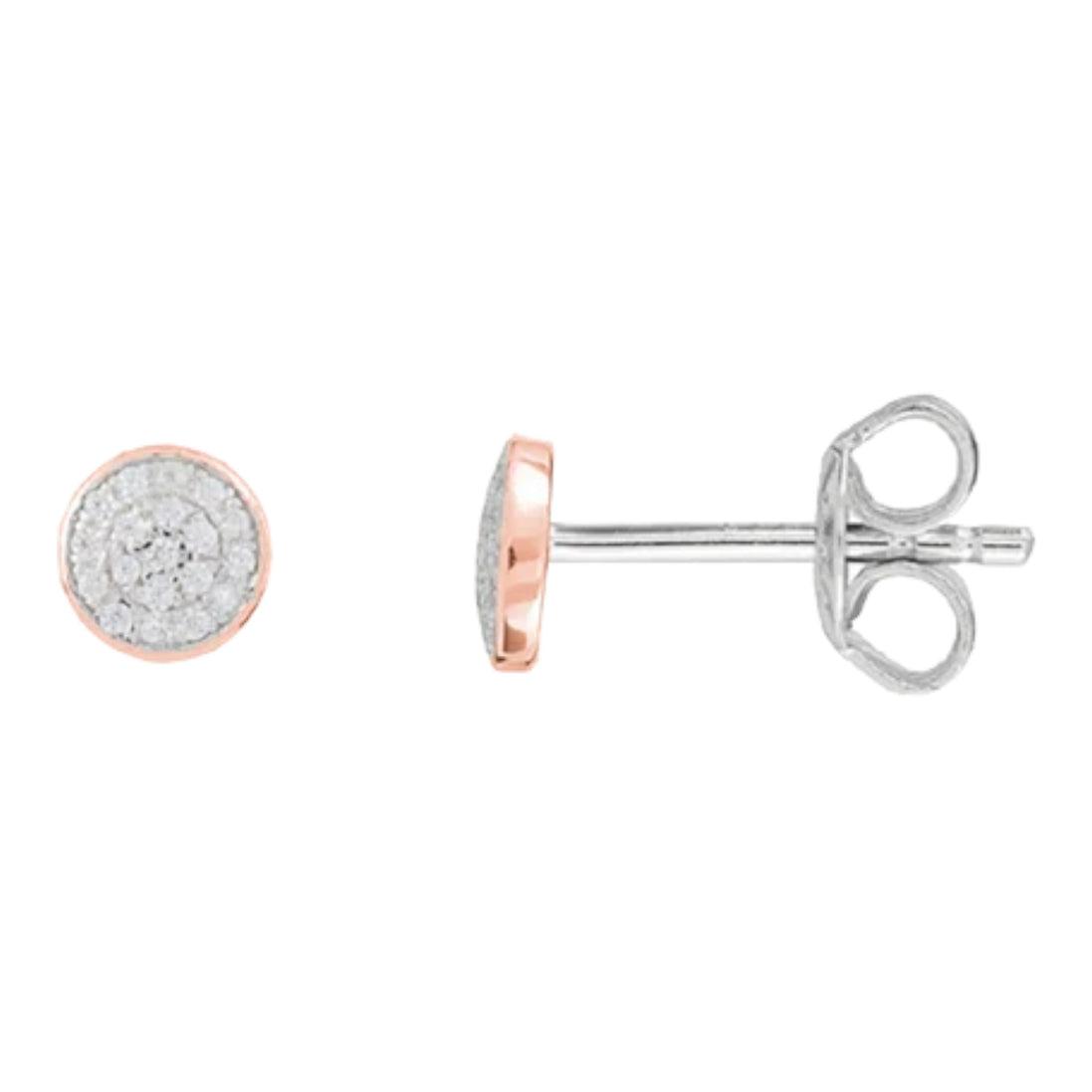 Ohrstecker Damen "Symbolic Power" Silber rosèvergolde