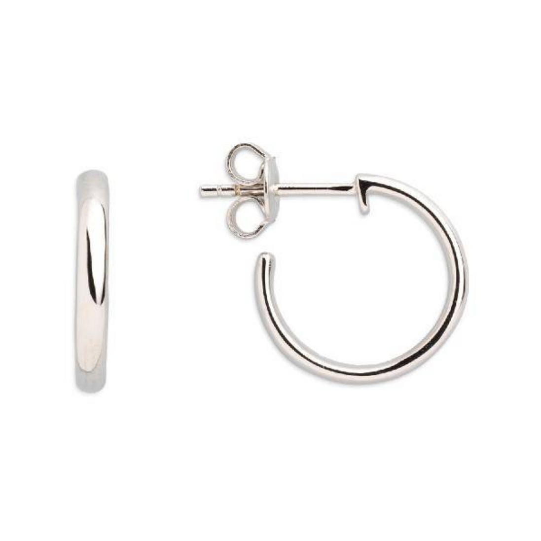 Creolen Damen "Modern Classic" Silber