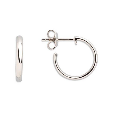 Creolen Damen "Modern Classic" Silber