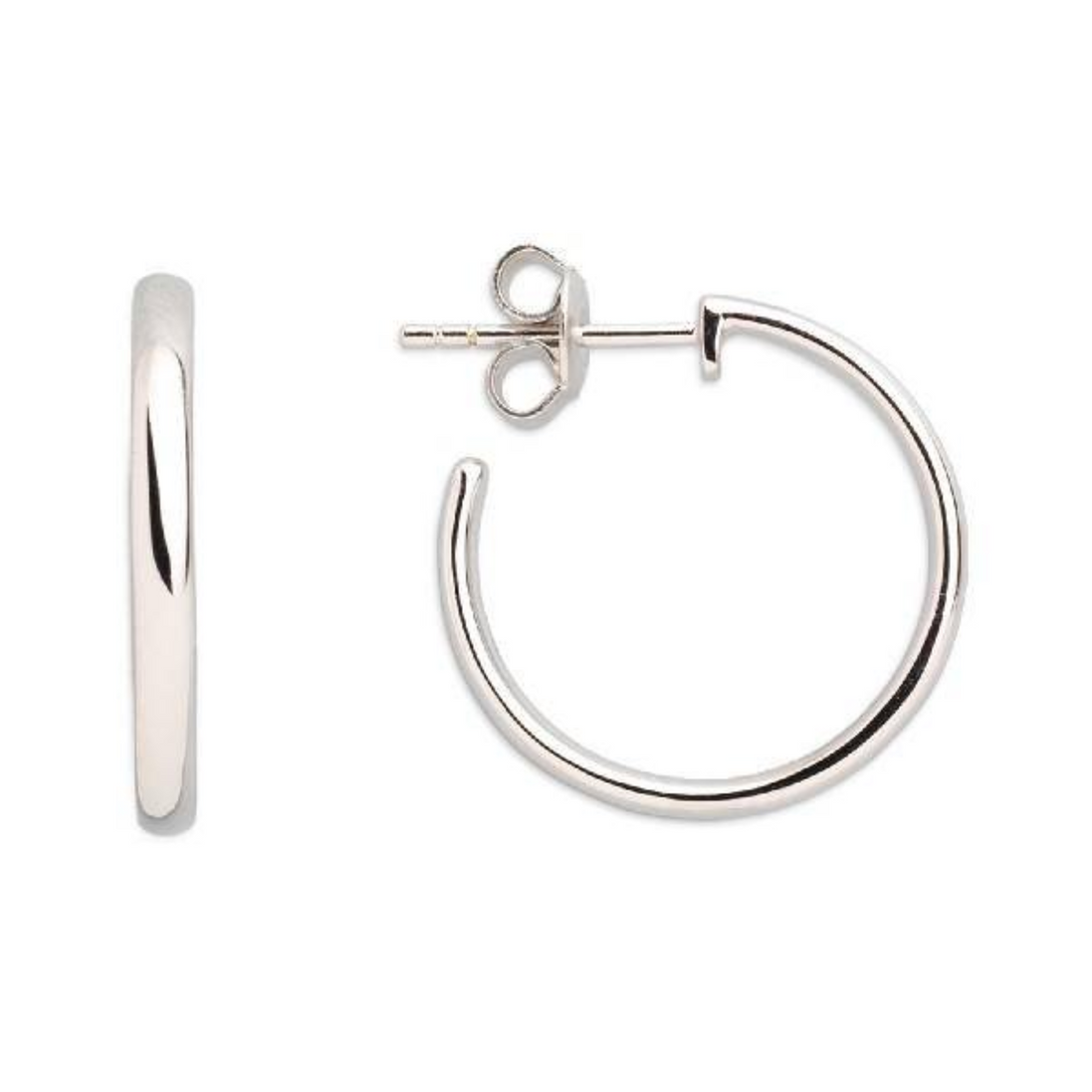 Creolen Damen "Modern Classic" Silber
