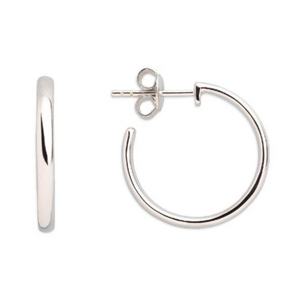 Creolen Damen "Modern Classic" Silber