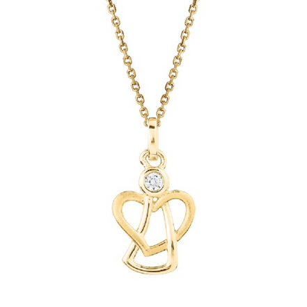 Halskette Damen "Symbolic Power" Silber goldfarben Anh