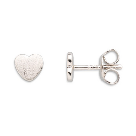 Ohrstecker Damen "Love Story" Silber Herz