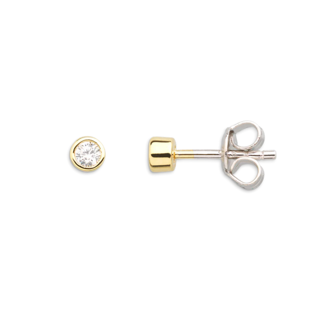 Ohrstecker goldfarben mit Zirkonia