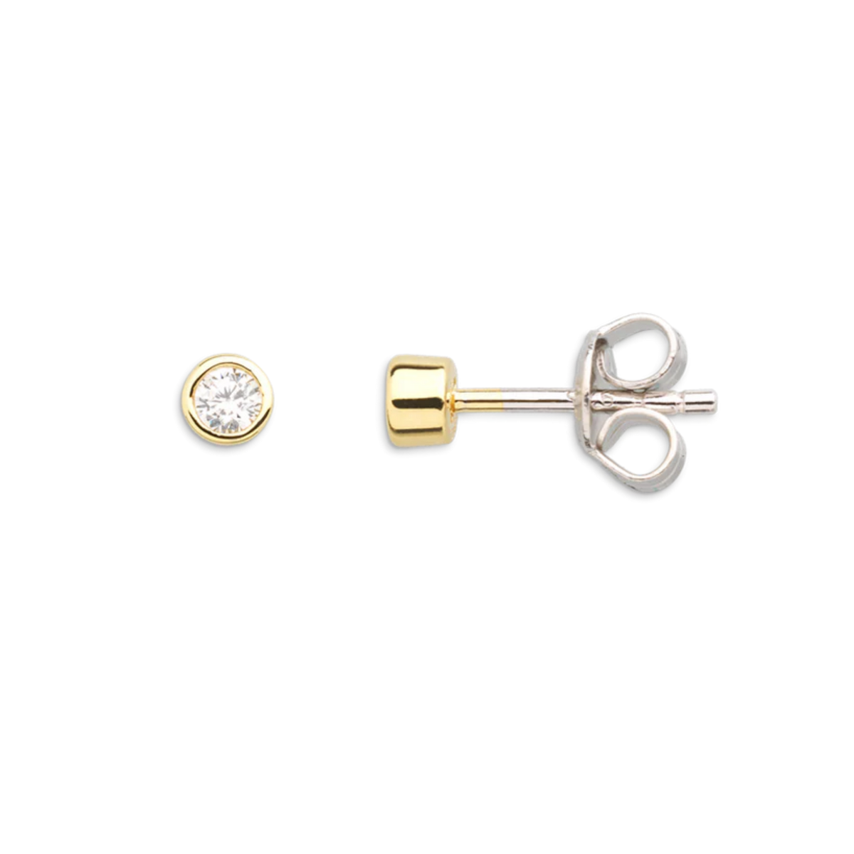 Ohrstecker goldfarben mit Zirkonia
