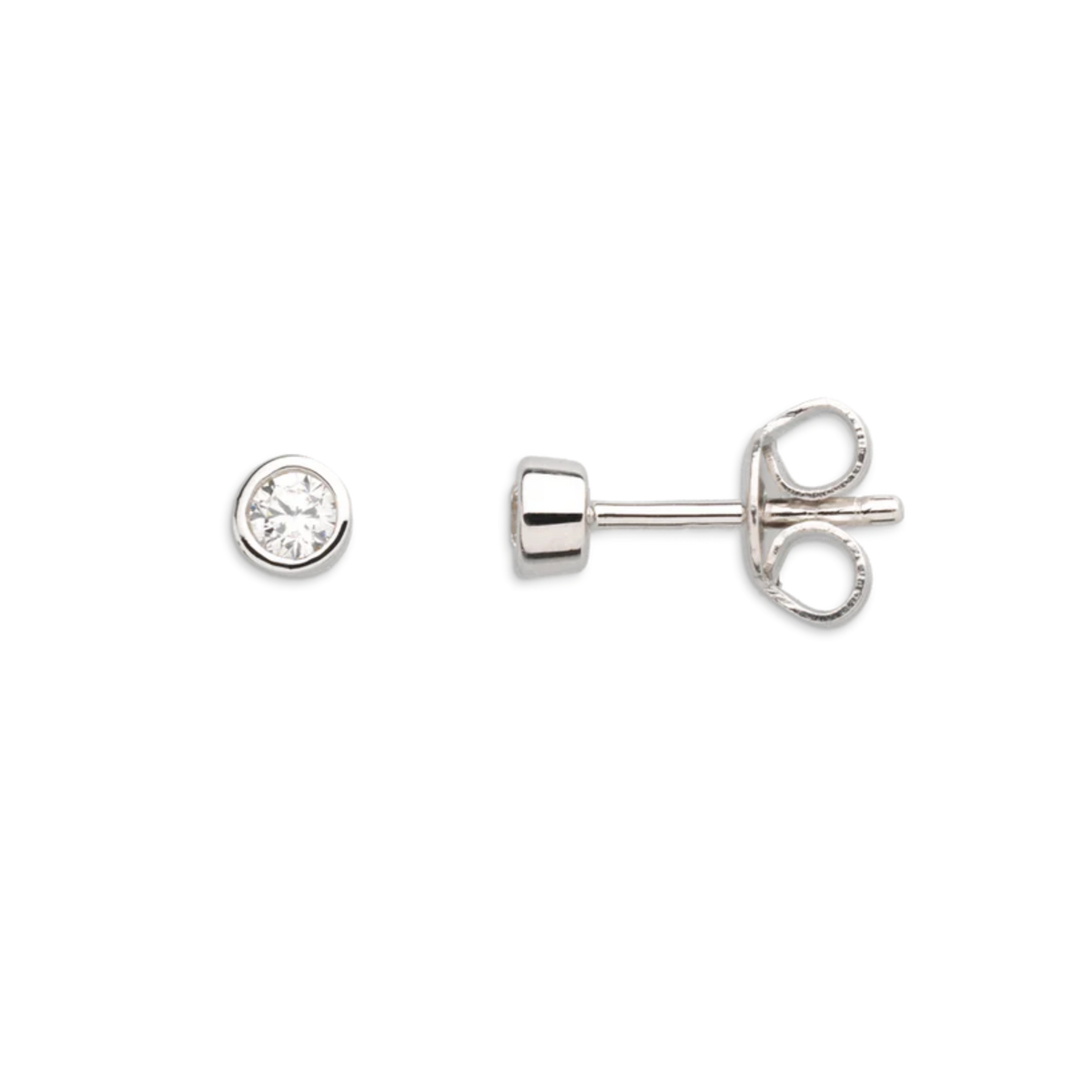 Ohrstecker silberfarben mit Zirkonia