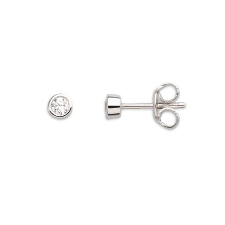 Ohrstecker silberfarben mit Zirkonia