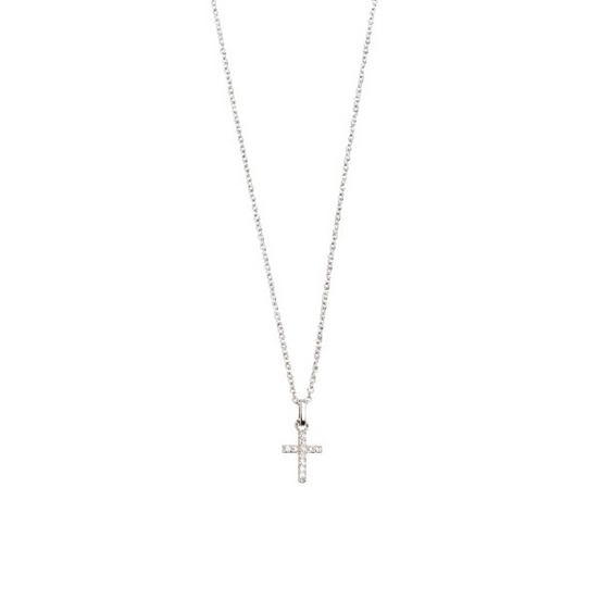 Halskette Damen "Symbolic Power" Silber Anhänger Kreuz