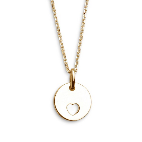 Kette Damen "Love Story" goldfarben Herzen
