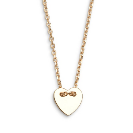 Kette Damen "Love Story" goldfarben Herzen