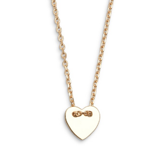 Kette Damen "Love Story" goldfarben Herzen